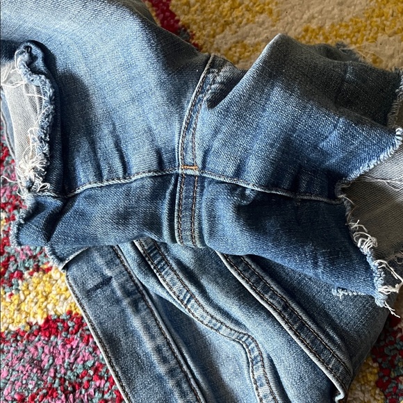 MADEWELL HIGH RISE RAW HEM DENIM SHORTS SIZE 26 / 2 BUTTON FLY - Picture 8 of 8